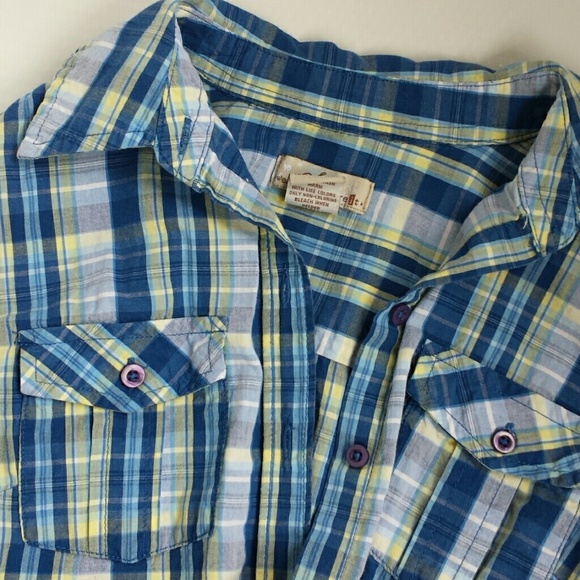 SOLD π Plaid Button Up - Picture 2 of 4