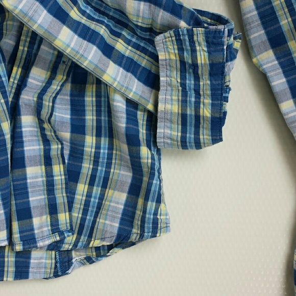 SOLD π Plaid Button Up - Picture 3 of 4