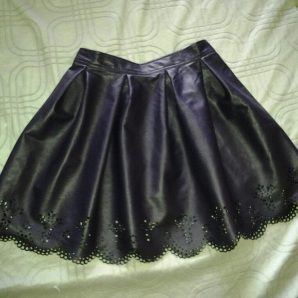 Dark purple skater skirt