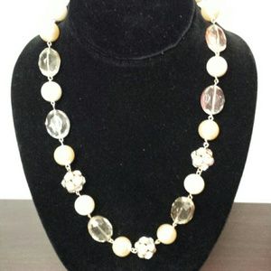 Charter club gold tone pink pearl necklace