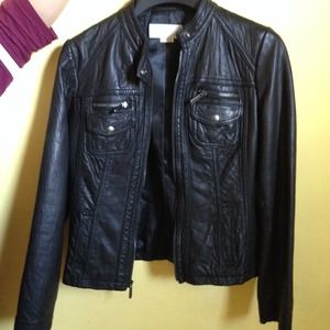 Michael kors leather jacket