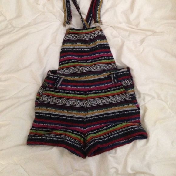 Tribal overall shorts