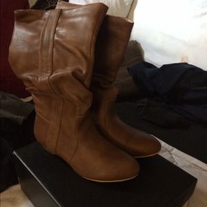 Tan boots