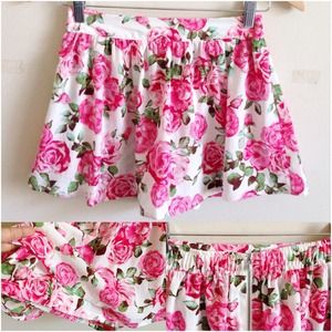 F21 Floral Skort