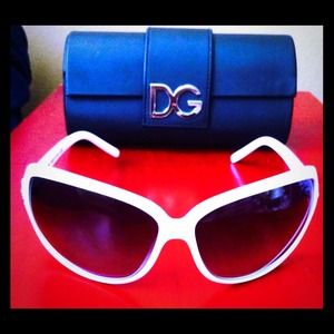 ❌SOLD❌ Authentic White Dolce & Gabbana Sunglasses