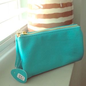 NEW COLOR... NEW ITEM..Turquoise Wristlet