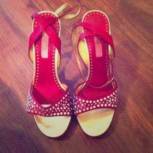 Red Betsy Johnson heels