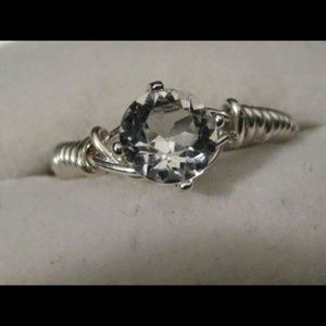 MOISSANITE wire wrapped rings