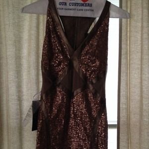 BEBE Glitter Dress Cocktail/Fitted