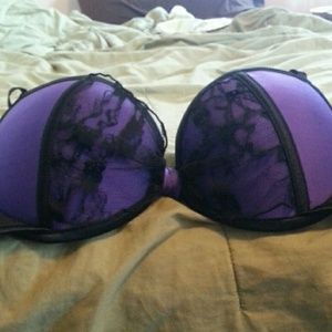 Purple Lace Push up bra