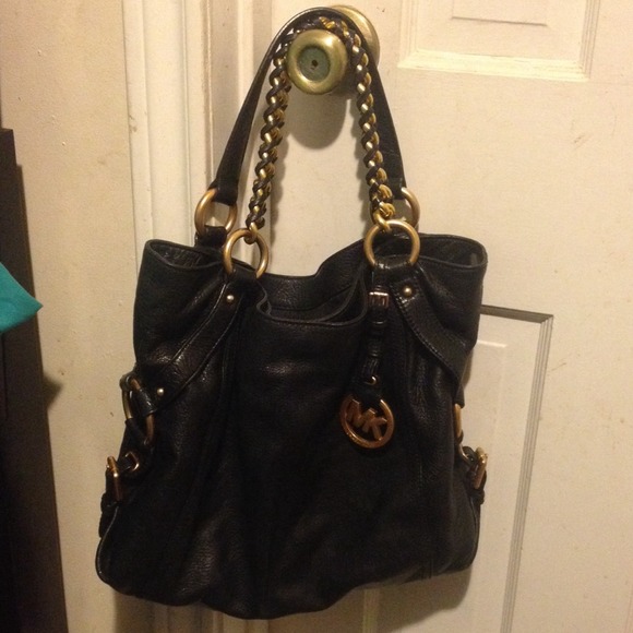 Michael Kors Black Leather Purse