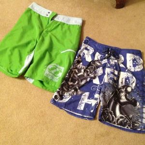 Two pairs of boardshorts