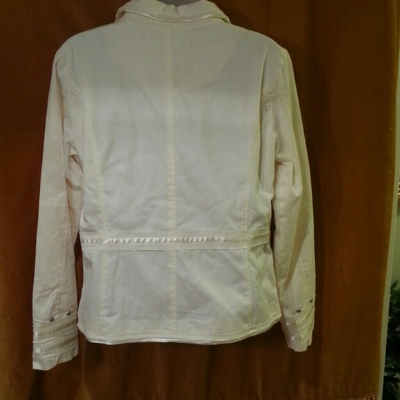 Cream colored christopher & banks blazer - Picture 3 of 4