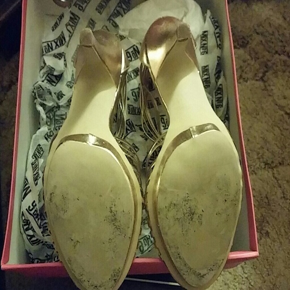 Gold Mix No. 6 heels - Picture 3 of 4