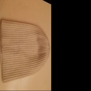 White glitter winter beanie