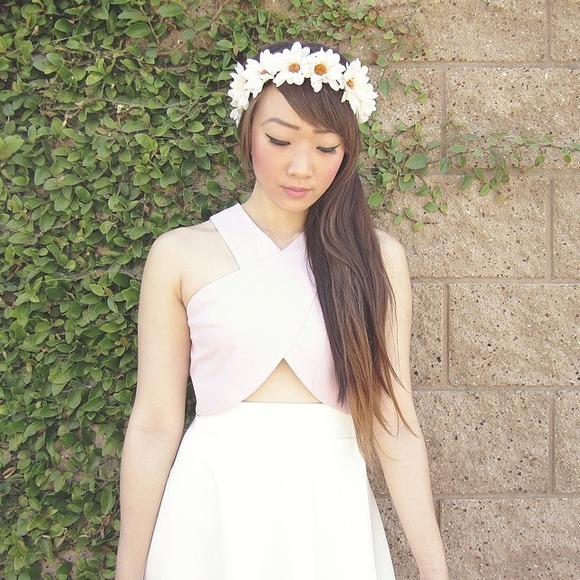 πHPπ Lavender Cross Front Crop Top - Picture 3 of 4