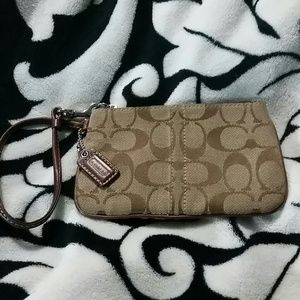 Authentic Coach coin wristlet