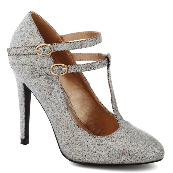 ModCloth Shoes - Glitter miss sunshine heels