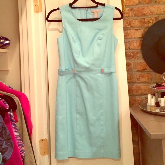 Robin's egg blue dress