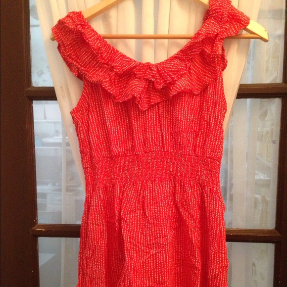Forever 21 red and white polka dot dress