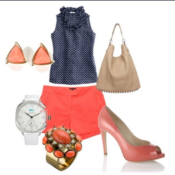 ❌REDUCE❌LINEN CORAL SHORTS