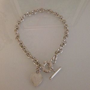 Tiffany and co Heart toggle necklace