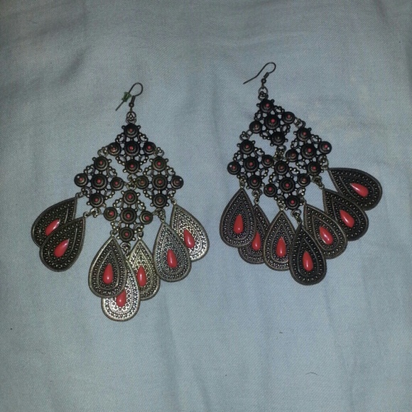 Big dangle earrings