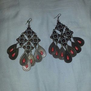 Big dangle earrings