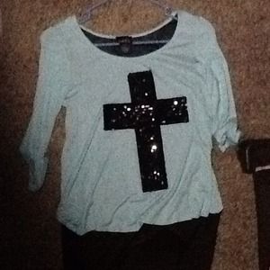 high low cross shirt from rue21