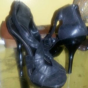 Black high heels