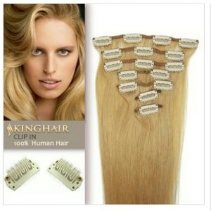 Clip in hair extensions