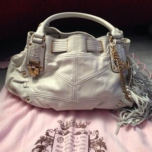 Juicy Couture White Leather Satchel