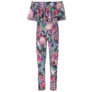 Floral off shoulder jumpsuit.!