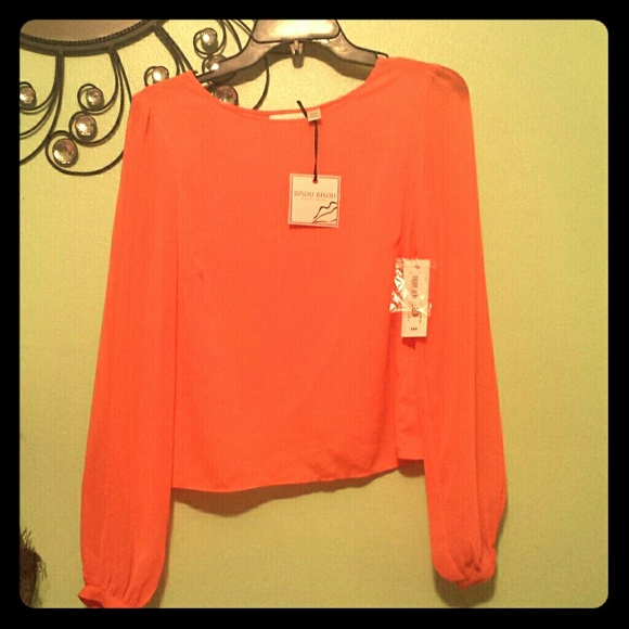 Chic orange blouse