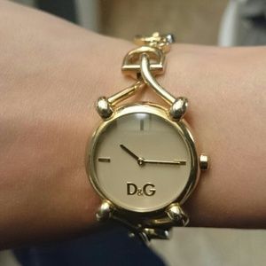 Dolce & Gabana Gold and Nude Watch