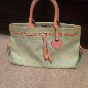 Authentic Dooney and Bourke light green bag