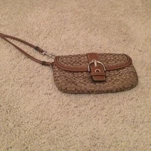 Authentic Coach Wristlet.