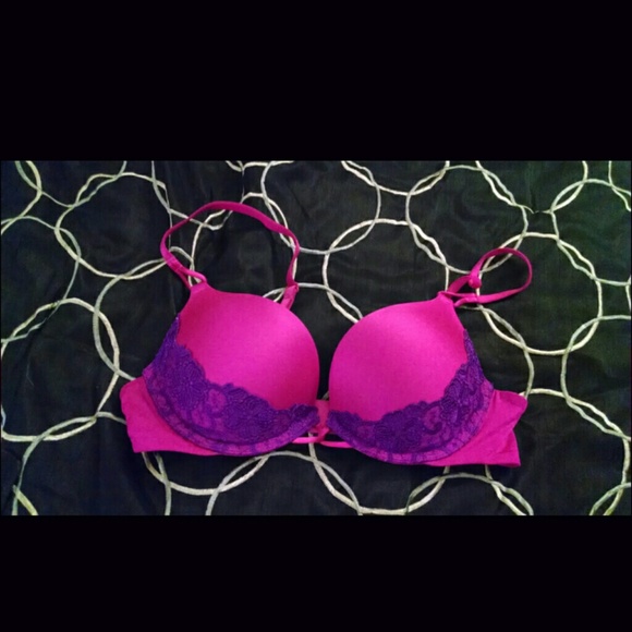 SOLD IN BUNDLE  VS pink and purple bombshell bra