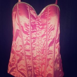 Sexy pink bedazzled corset 💗