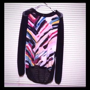 H&M sheer back sweater