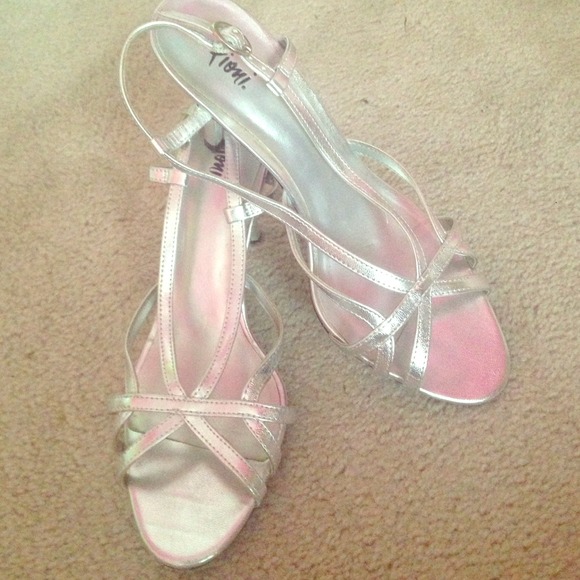 Classy silver heels
