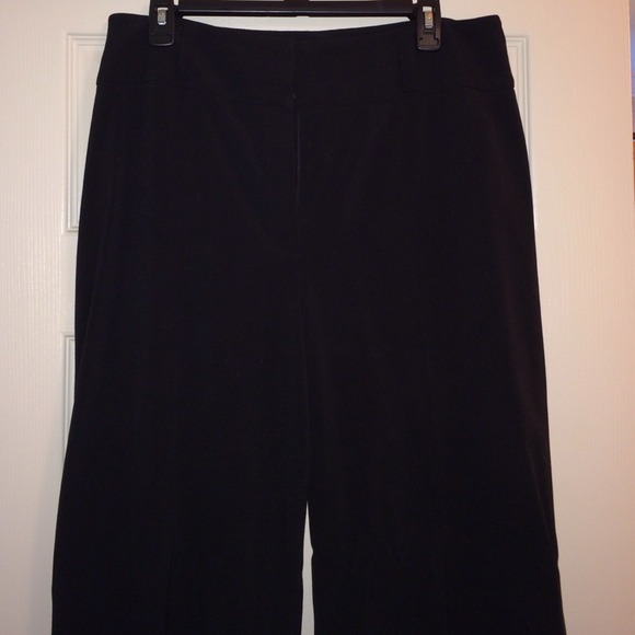 Size 12 black pants  bundle w/ B&W wrap dress