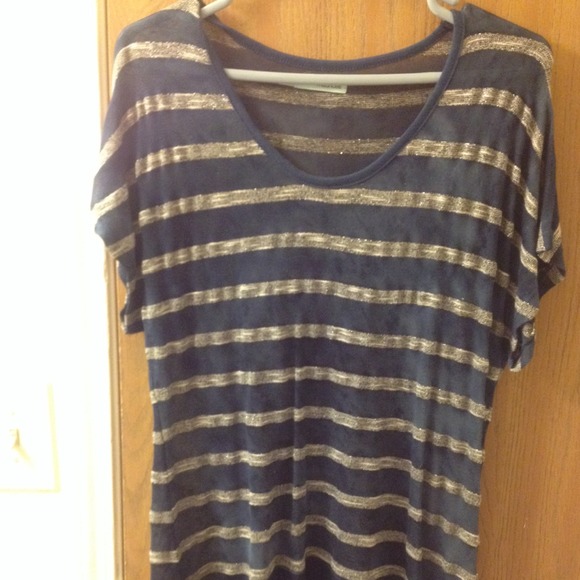 Maurices sheer striped shirt