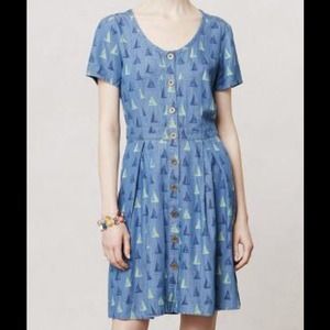 SOLD Anthropologie Porridge Chambray Dress, sz. 2