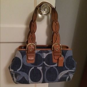 AUTHENTIC COACH DENIM PURSE