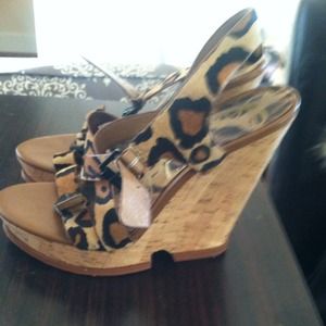 Sam Edelman Leopard Wedges
