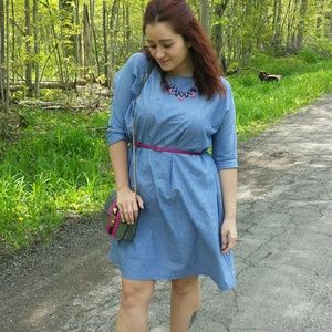 Blue denim frock