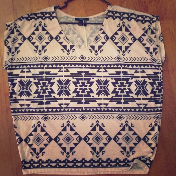 Oversized Aztec top