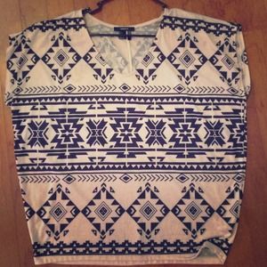 Oversized Aztec top