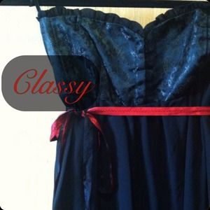 Medium Length Black Dress